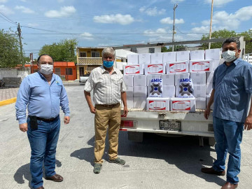 Recibe DIF Reynosa donación de AMIC