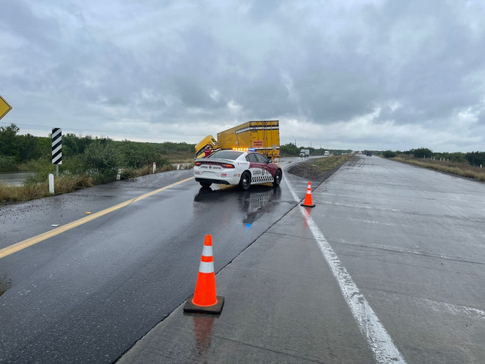 Circulación obstruida de norte a sur en Carretera México Dos