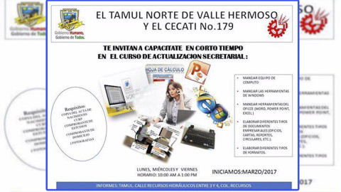 Invitan a capacitarse al curso de actualización secretarial en VH