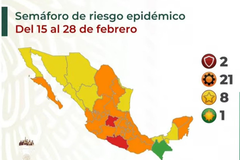 Tamaulipas y 7 estados más pasan a semáforo amarillo epidémico 