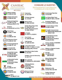 Difunde Municipio restaurantes que trabajarán en contingencia