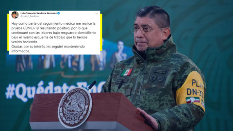 Luis Cresencio Sandoval da positivo a prueba de seguimiento COVID-19 