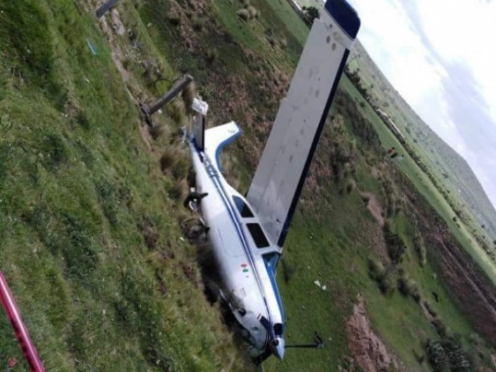Avioneta se desploma en Zempoala