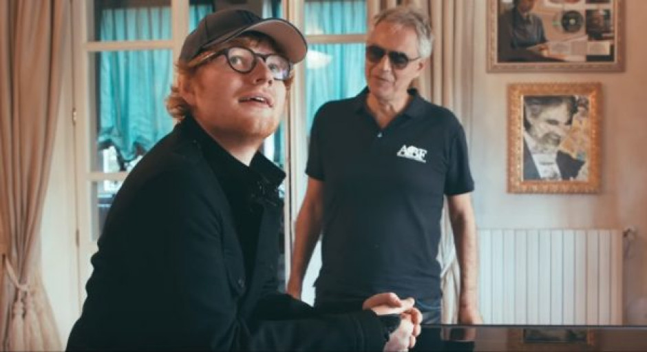 Ed Sheeran a dueto con Andrea Bocelli