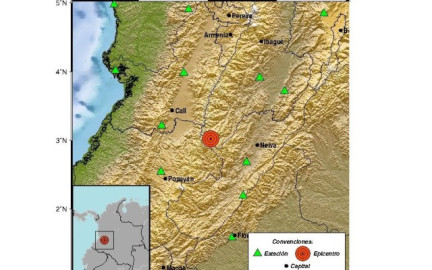 Sismo de 5.4 sacude Colombia