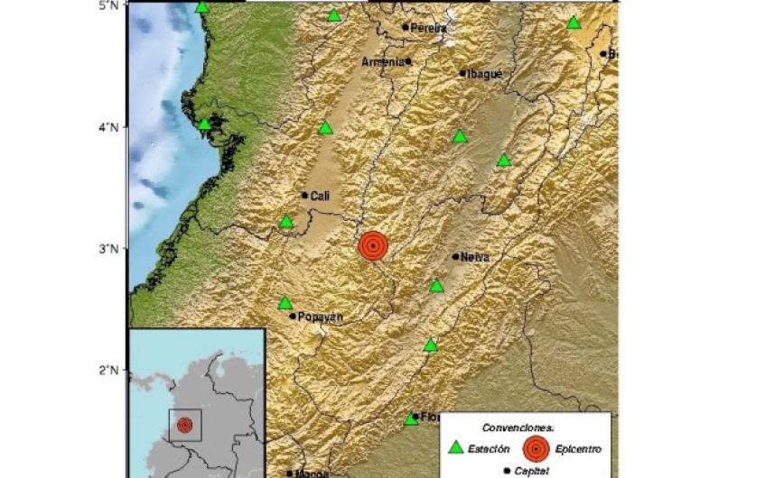 Sismo de 5.4 sacude Colombia