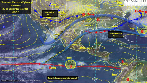 Ingresa frente frío número 12