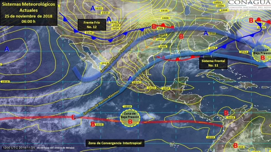 Ingresa frente frío número 12