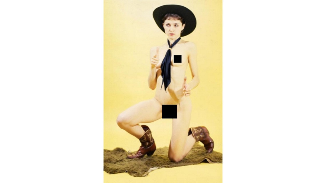 Imágenes del primer desnudo de Madona