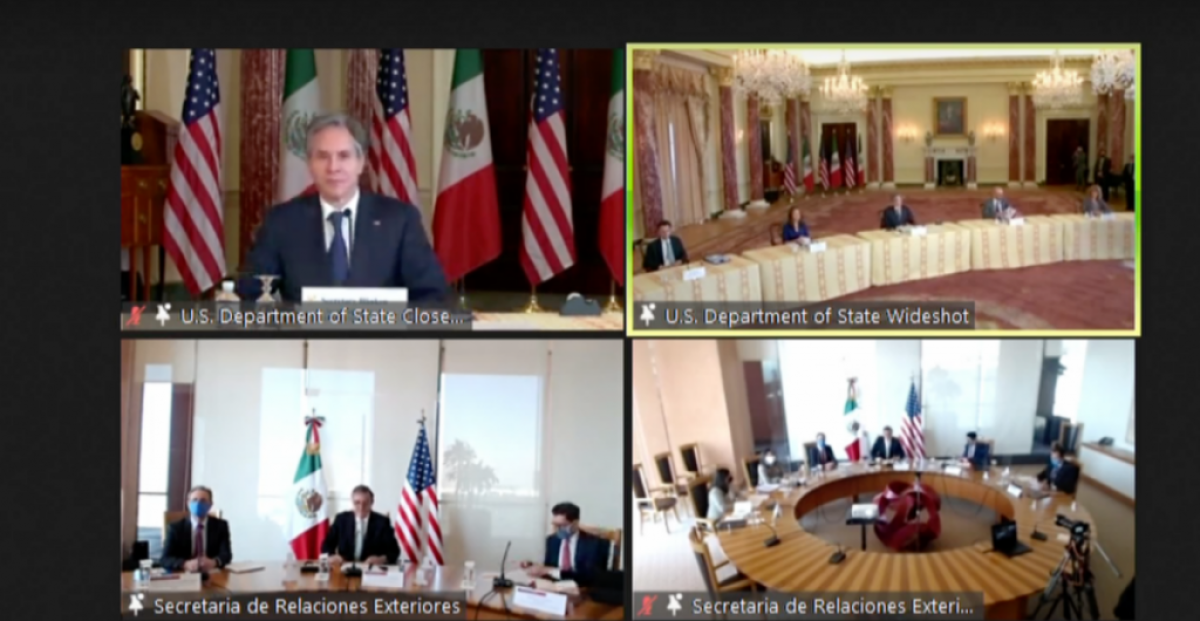 Se reúnen de forma virtual, Antony Blinken con Marcelo Ebrard y Tatiana Clouthier 