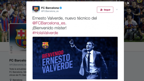 Ernesto Valverde, nuevo entrenador del Barcelona
