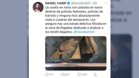 Daniel Habif denuncia asalto a mano armada
