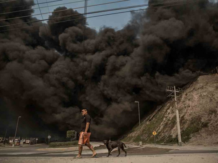Suspensión de clases en BC por incendios