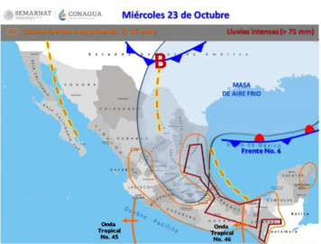 Previene PCyB a la población por arribo del frente frío número 7