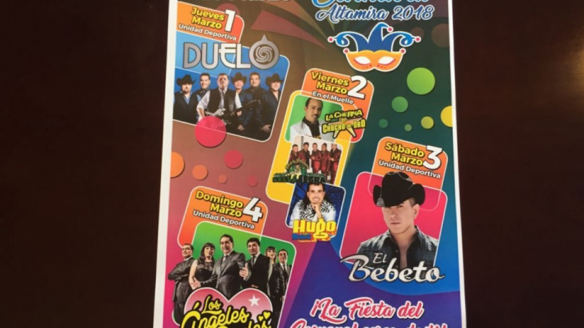 Listos para el Carnaval Altamira 2018