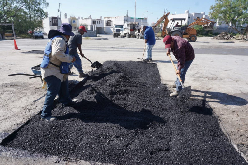 Rehabilita Gobierno de Reynosa cruce en calle Jaime Nunó