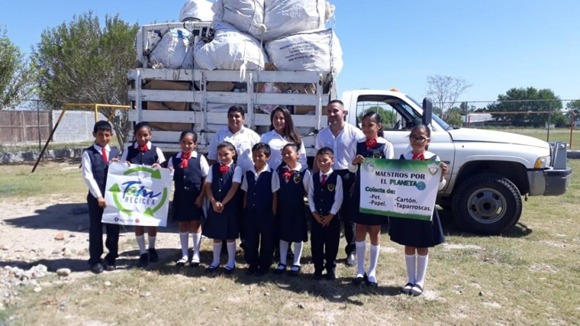Obtienen escuelas participantes en TAM Recicla recursos adicionales para infraestructura