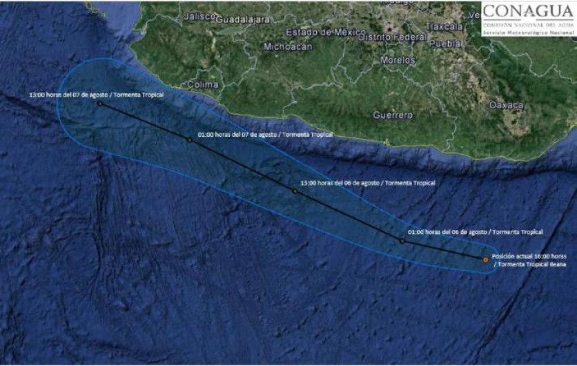 Se forma tormenta tropical "Ileana" en Oaxaca