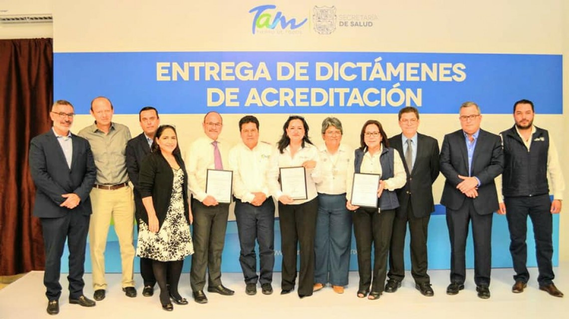 Entregan dictámenes de acreditación a Salud