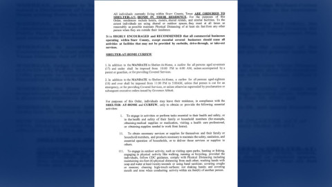 Condado Starr emite orden de toque de queda 