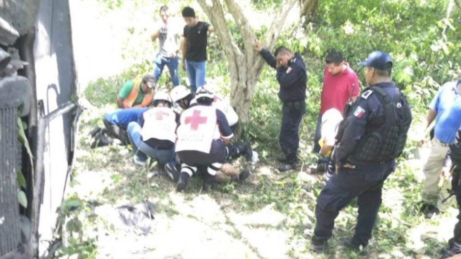 11 heridos tras accidente carretero en Veracruz