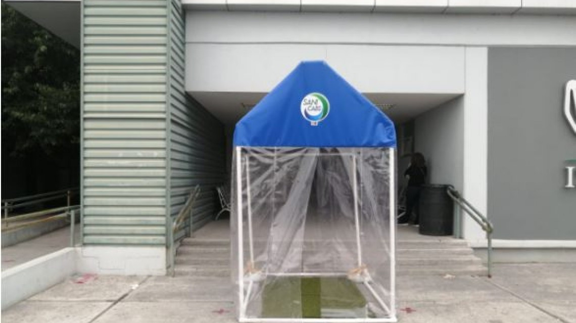 Grupo de empresarios de Matamoros dona Cabina Sanitizante a la clínica del ISSSTE