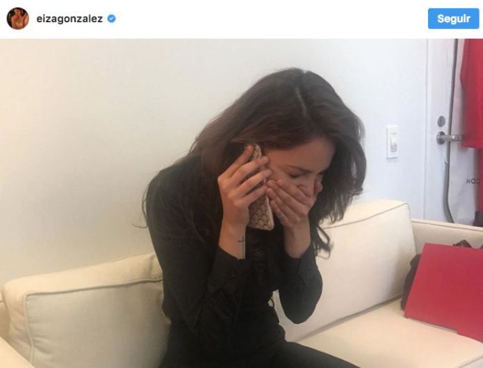 Eiza González llora al enterarse que presentará un Óscar