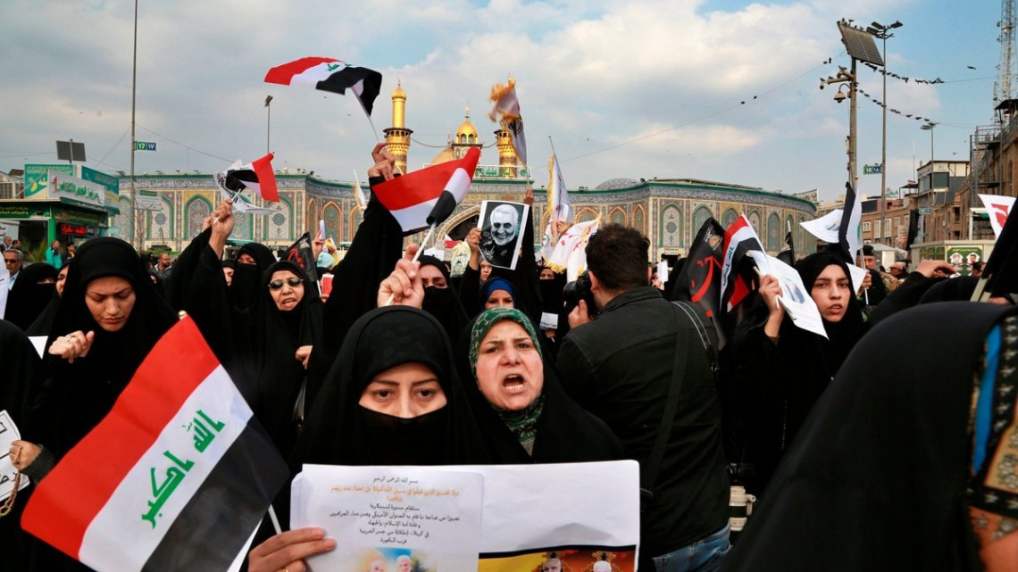 Miles de iraquíes despiden a líder iraní 