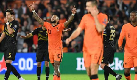 Pese a goleada, Holanda aún no logra clasificarse para Qatar 2022