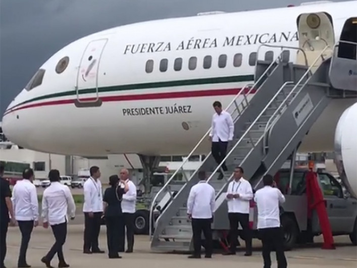 EPN arriba a Vallarta para Cumbre de la Alianza del Pacífico
