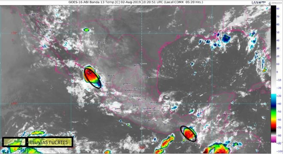 SMN pronostica lluvias en varias regiones del país