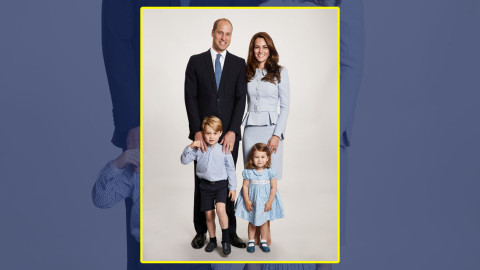 Esta es la foto navideña de los Duques de Cambridge