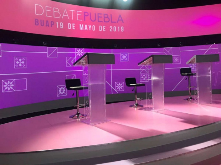 Todo listo para el debate a la gobernatura de Puebla