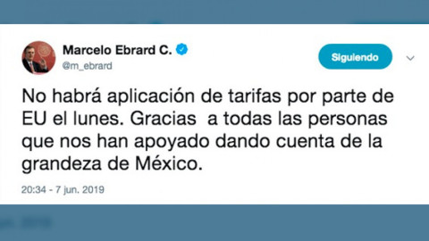 Trump suspende aranceles, EU y México logran acuerdo 