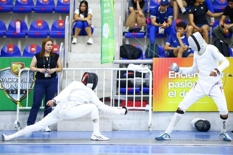 Tamaulipeco suma más medallas en las Nacionales CONADE 2024 con esgrima 