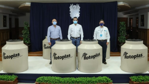 Entrega Tinacos a municipios el Gobierno de Tamaulipas para combatir el COVID-19