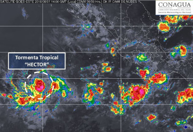 Tormenta tropical “Héctor”, se forma frente a costas de México