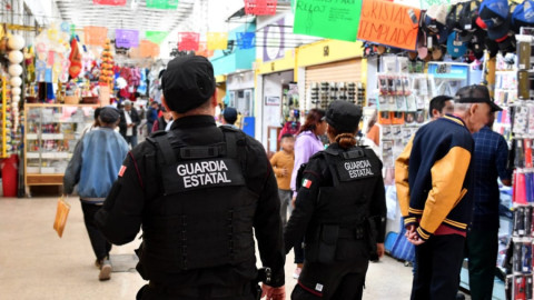 Guardia Estatal mantiene labores preventivas en carreteras y centros comerciales