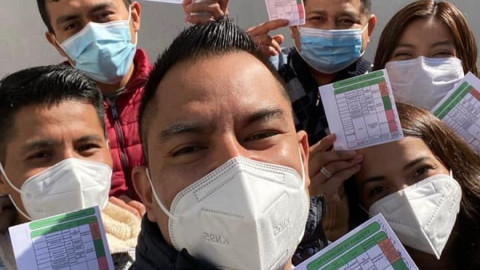 Personal de salud de Chiapas es vacunado contra COVID-19 