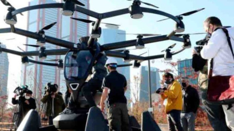 Son presentados taxis voladores en Corea del Sur