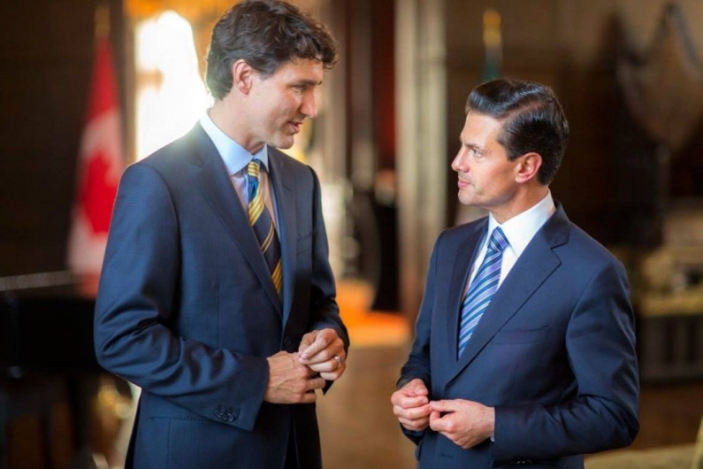 Peña Nieto y Trudeau conversan acerca del T-MEC