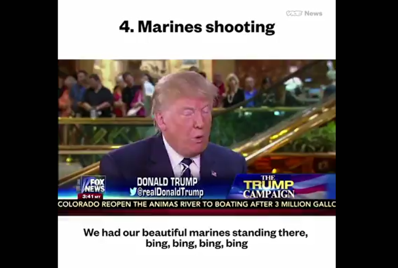 El sonido  "bing", el favorito de Donald Trump