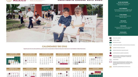 Presentan calendario escolar 2019-2020