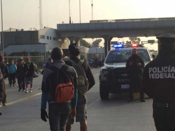 Caravana Migrante pasa por Celaya