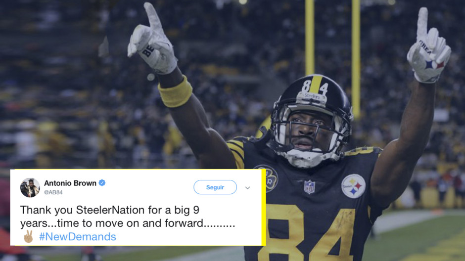 Tras 9 años, Antonio Brown deja a los Steelers 