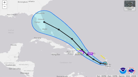 Tormenta tropical ‘Dorian’ podría tocar Puerto Rico este próximo miércoles