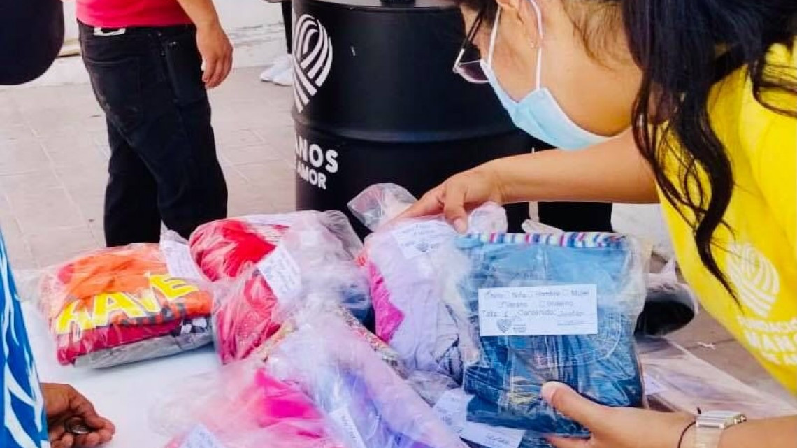 Invita “Manos de amor” a donar víveres para los más necesitados en Nuevo Laredo