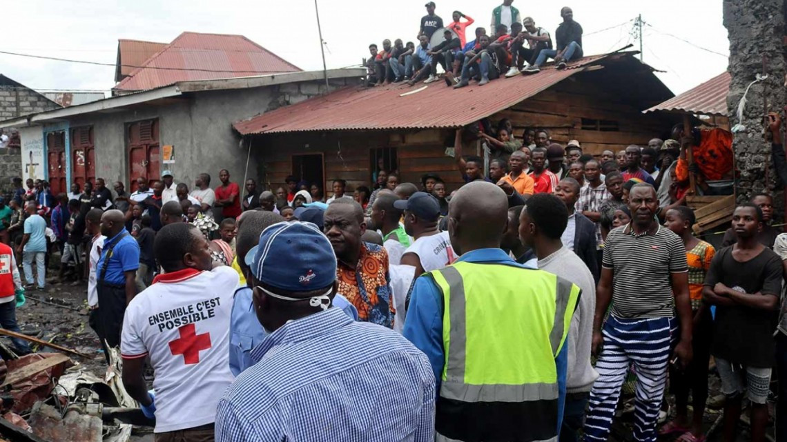Accidente aéreo en el Congo deja 23 muertos