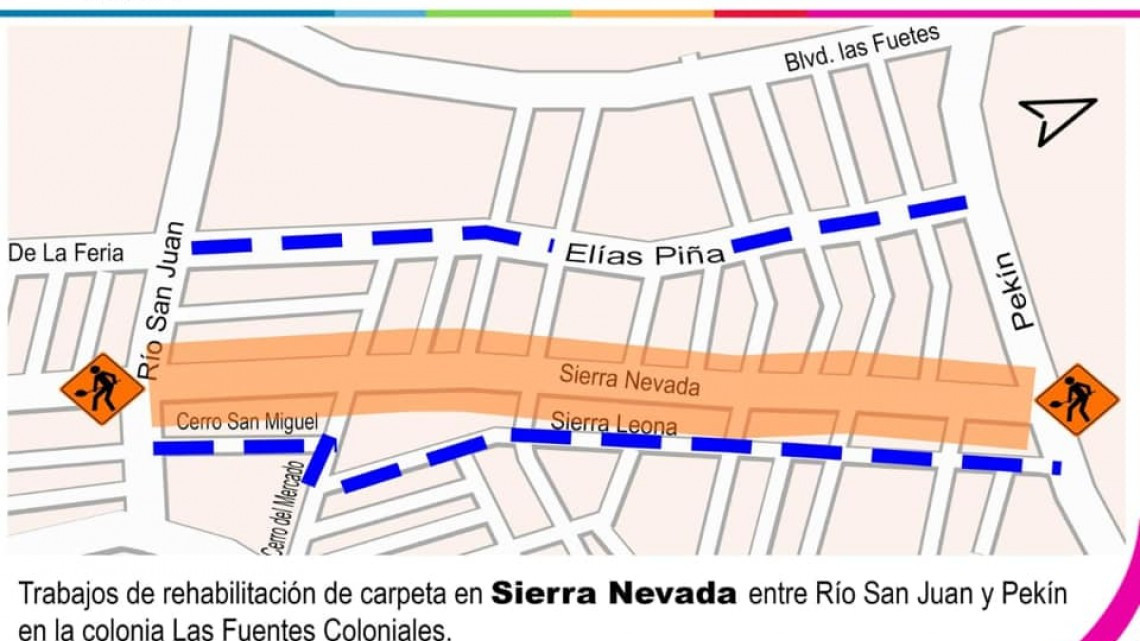 Anuncian cierre de circulación por trabajos de rehabilitación