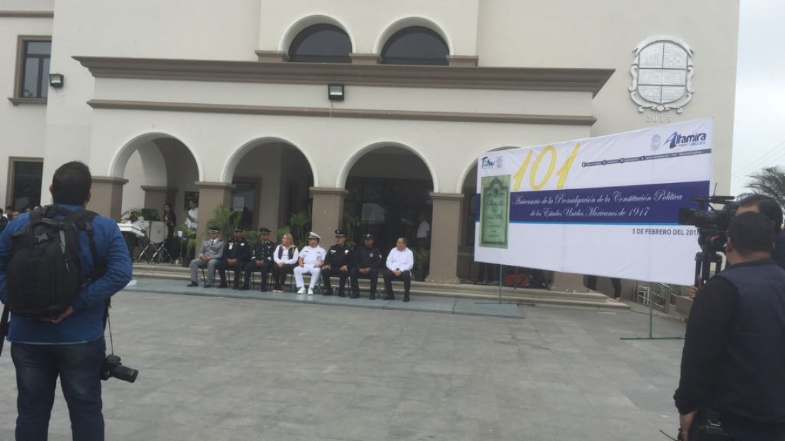 Conmemoran 101 aniversario de la constitución política mexicana